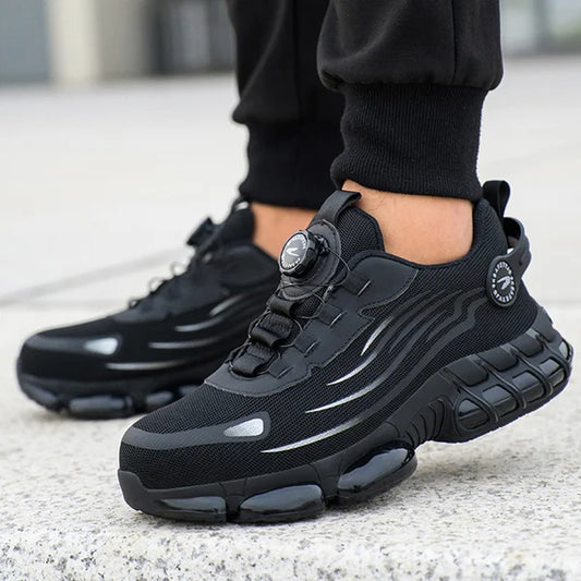 Men's Steel Toe Work Boots, Lightweight Breathable Safety Shoes with Anti-Slip Sole and Impact Protection-6