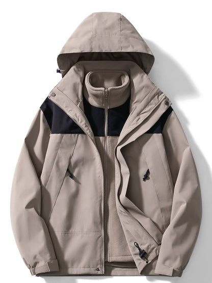 Water-Resistant Women’s 3-in-1 Jacket - Relaxed Fleece Winter