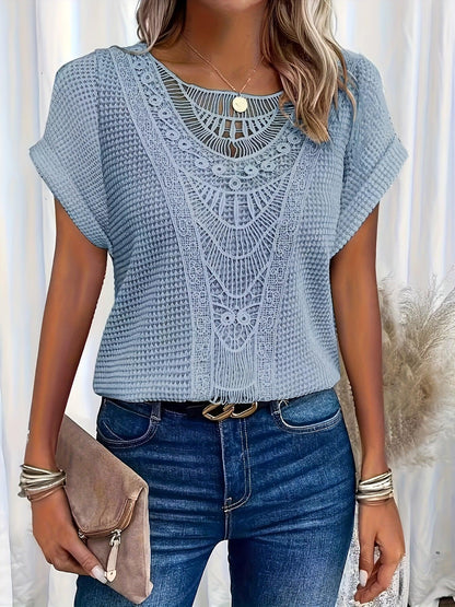 Variant image for Elegant Knitted Women's Top with Intricate Detailing, Comfortable Fit, and Versatile Style for Casual and Formal Occasions-16