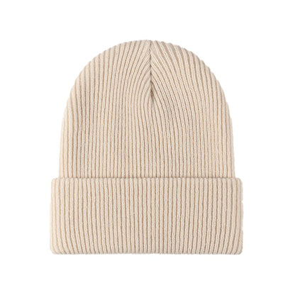 Warm Multi-Use Beanie - Folded Cuff Ribbed Knit, Winter