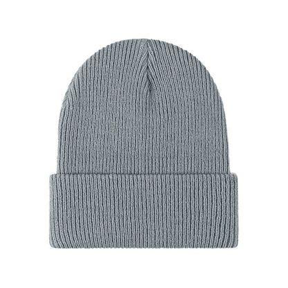Warm Multi-Use Beanie - Folded Cuff Ribbed Knit, Winter