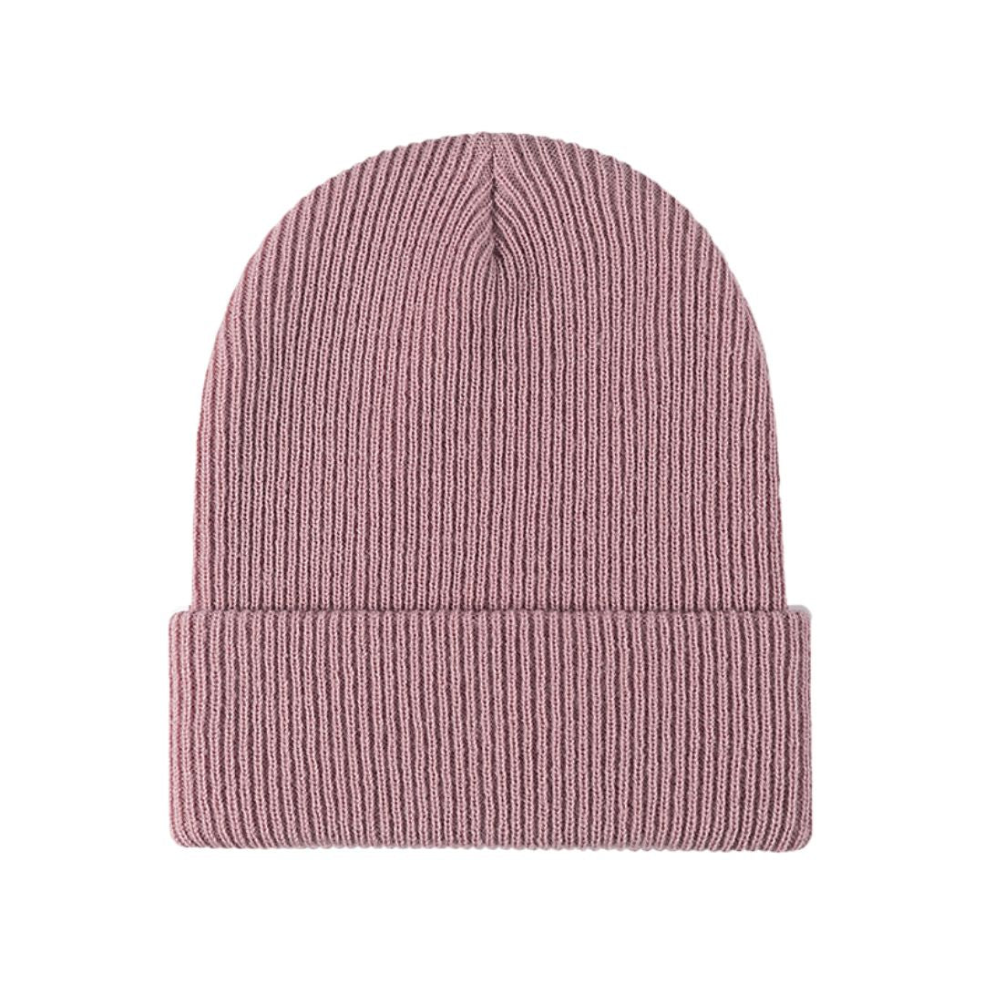Warm Multi-Use Beanie - Folded Cuff Ribbed Knit, Winter
