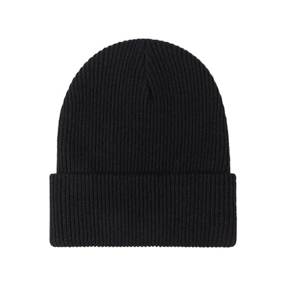 Warm Multi-Use Beanie - Folded Cuff Ribbed Knit, Winter