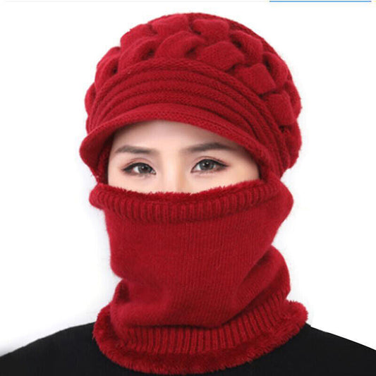 Insulating Women's Winter Hat Kit - Cable Knit, Wool
