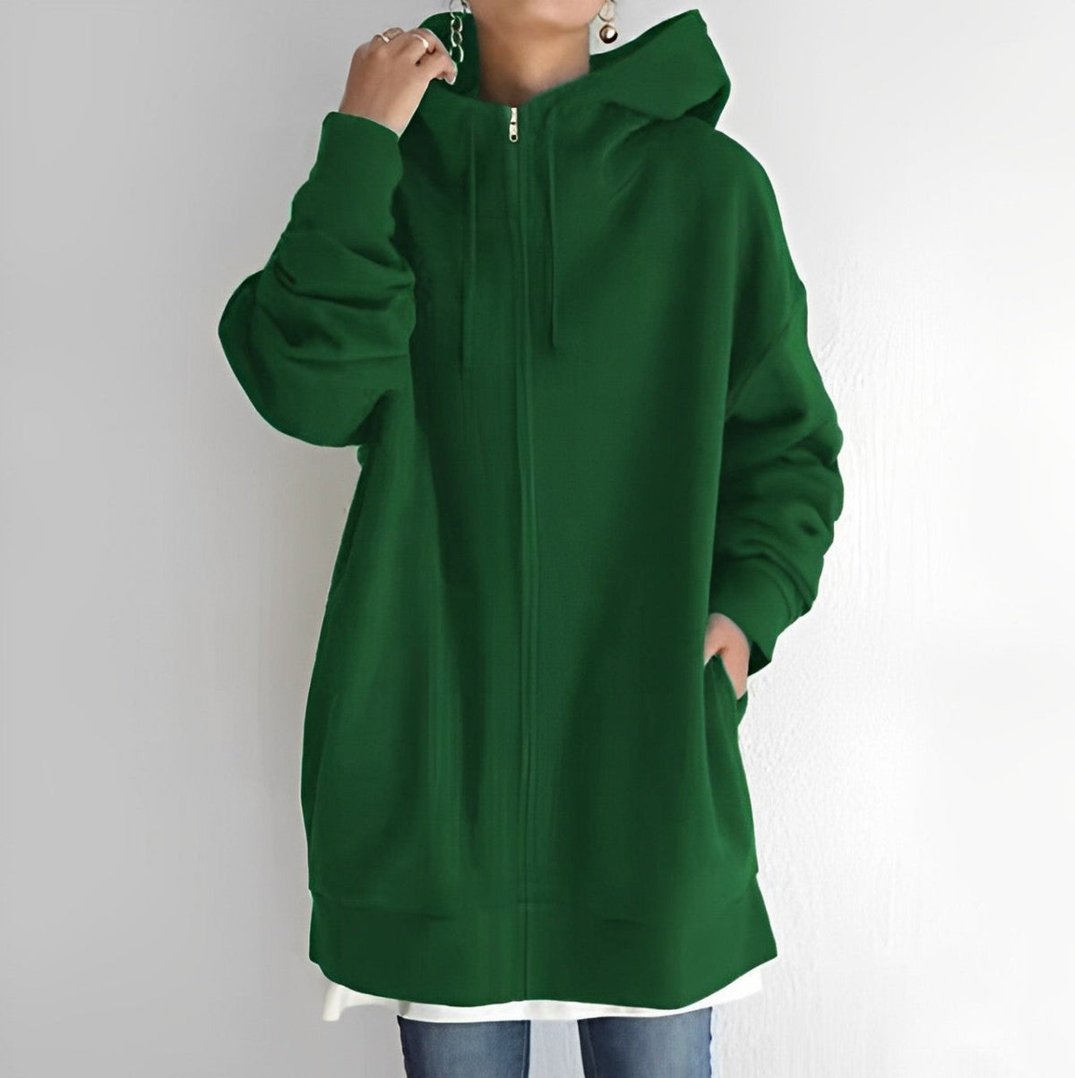 Womens Warm Fleece Hoodie - Oversized, Brushed Fleece