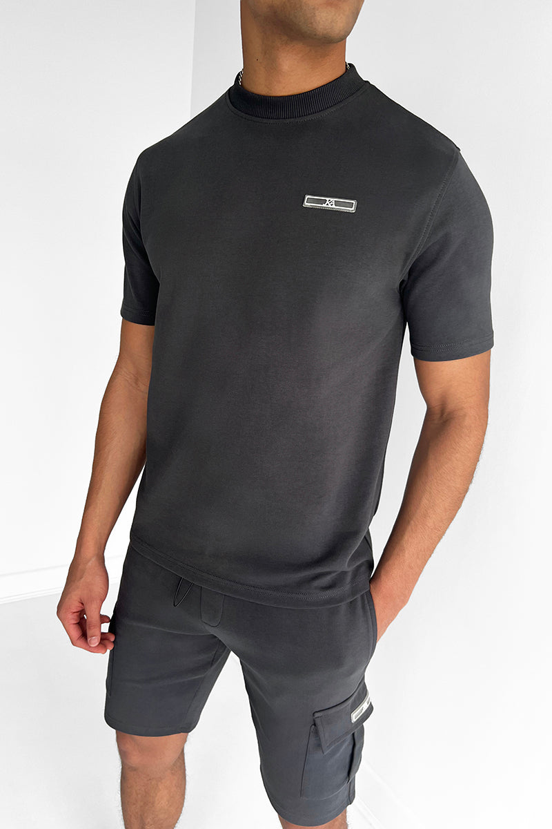 Slim Fit Leisure Set for Men with Cargo Shorts, Premium 100% Cotton Fabric, Tailored Design, Comfortable Everyday Wear-4