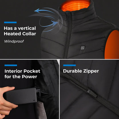 Heated Vest Nine Zone Light Outdoor Fall 2025 Warmth