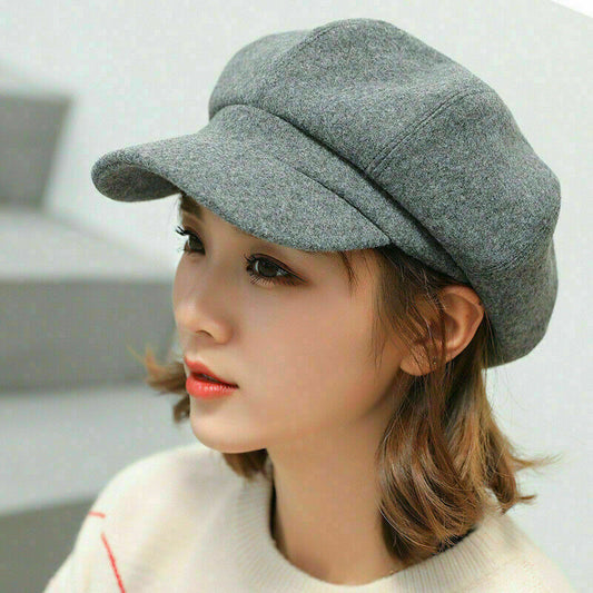 Cozy Warm Women’s Balloon Hat - Vintage Rounded Cotton