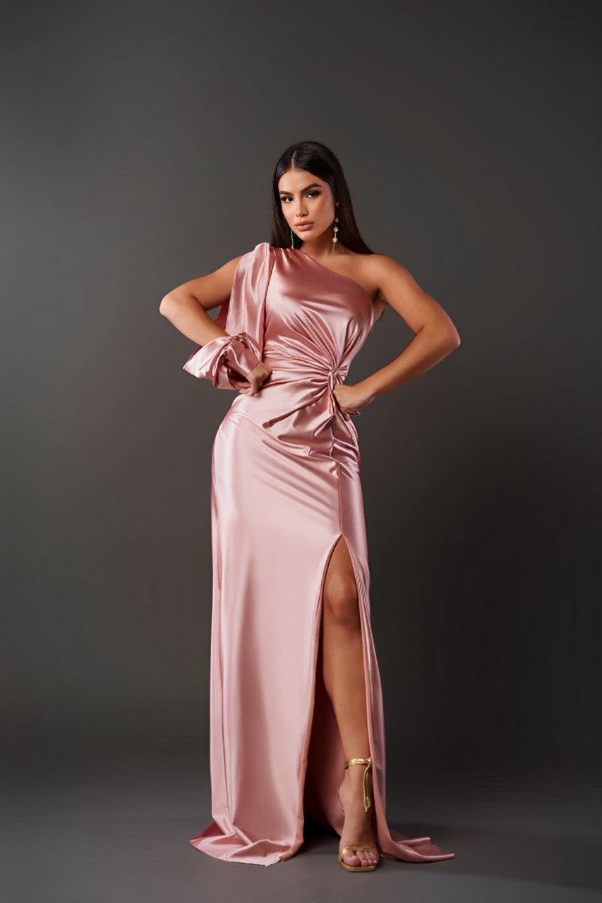 Variant image for Elegant Black Satin Dress with Flattering Cut for Women's Cocktail and Formal Occasions-25