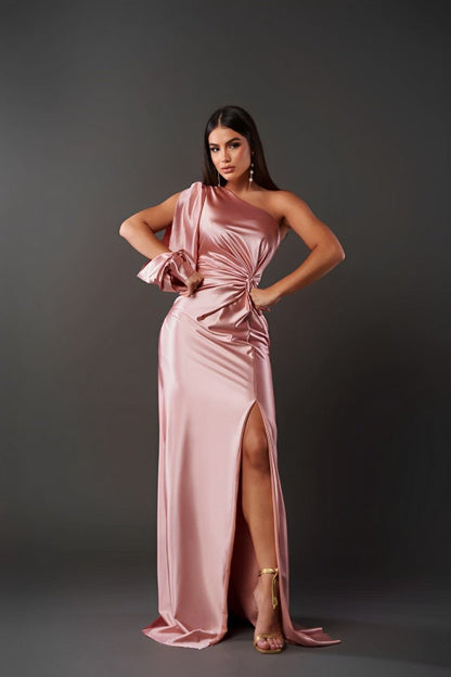 Variant image for Elegant Black Satin Dress with Flattering Cut for Women's Cocktail and Formal Occasions-25