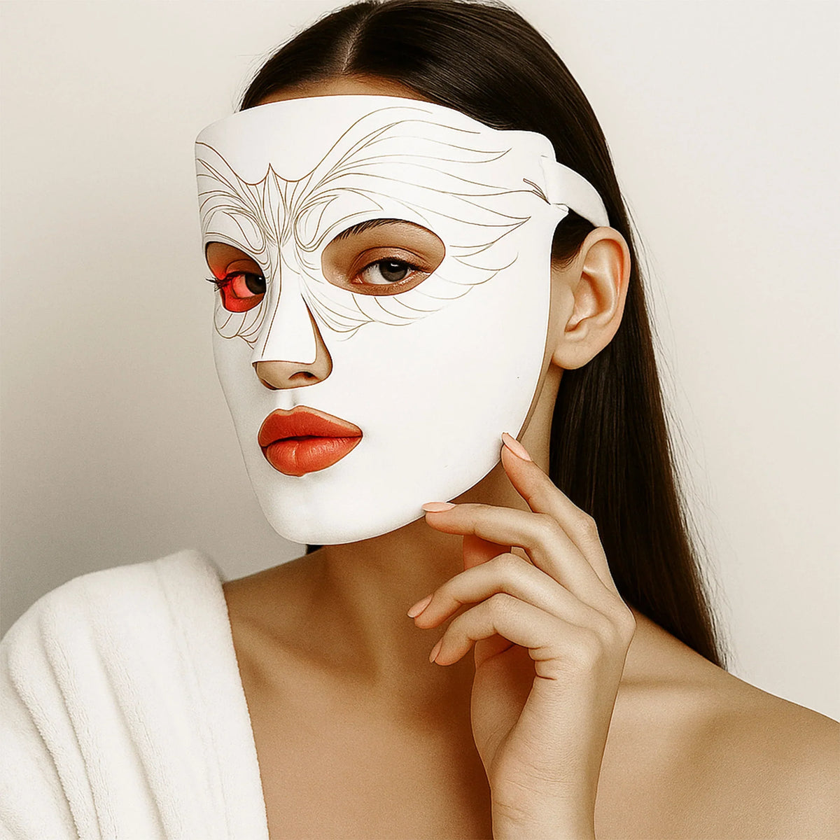 Red2025 Edition Light Therapy Mask Travel-Friendly Anti Aging Travel