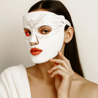 Red2025 Edition Light Therapy Mask Travel-Friendly Anti Aging Travel