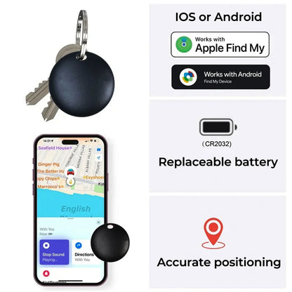 GPS Airtag Tracker Travel-Friendly Iphone Android No Subscription