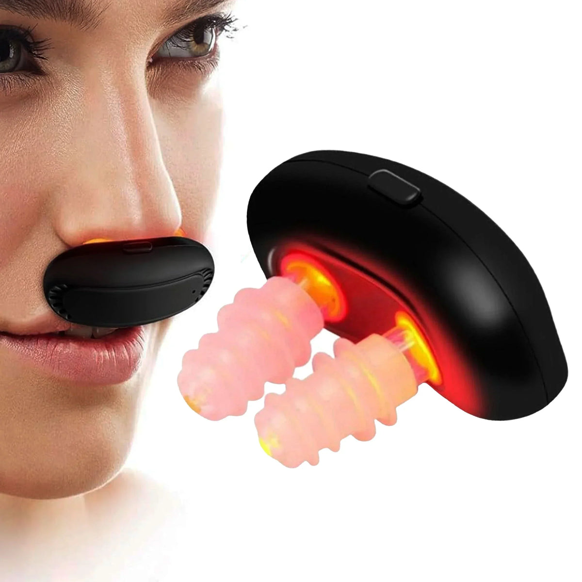 Light Red Nasal Therapy Device Clear Breathing Aid