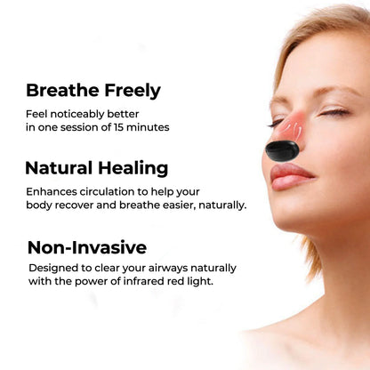 Light Red Nasal Therapy Device Clear Breathing Aid