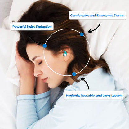 Cancelling Noise Silicone Earplugs Reusable Sleep Aid