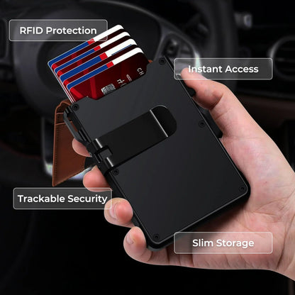 AirTag2025 Edition Wallet Leather Slim RFID Blocking Wallet