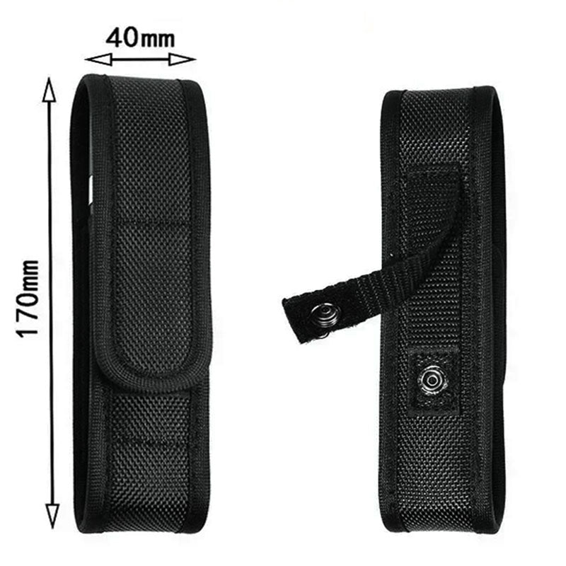 Tactical Pouch Travel-Friendly Water Resistant Flashlight Holder