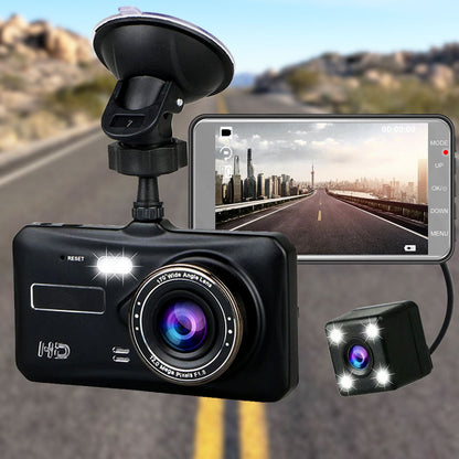 Dual UHD Dash Cam With Night Vision And Parking Monitor