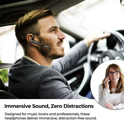 Bluetooth 5.1 Dual Cordless Neckband Headset Noise Cancel