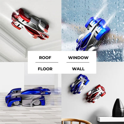 Wall RC Car Remote Control Stunt Vehicle Indoor Play