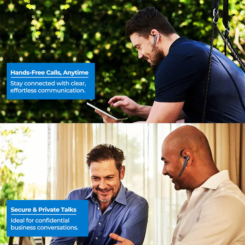 Bluetooth 5.1 Dual Cordless Neckband Headset Noise Cancel