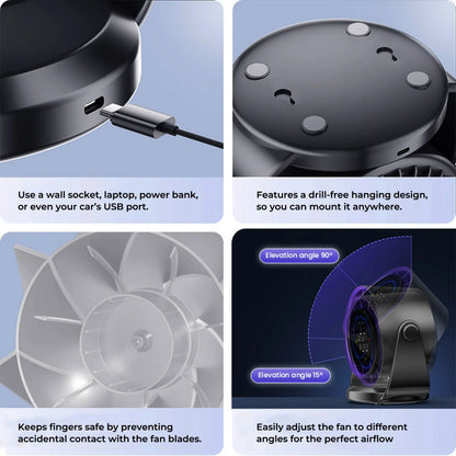 Travel-Friendly Turbo Cool Air Conditioner Foldable Personal