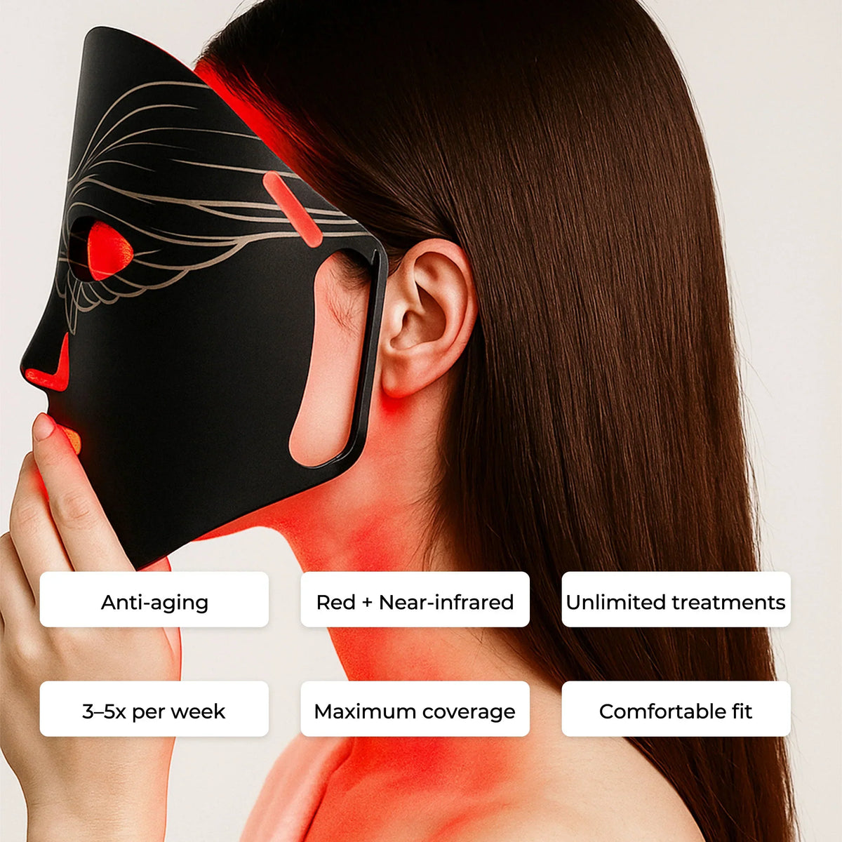 Red2025 Edition Light Therapy Mask Travel-Friendly Anti Aging Travel