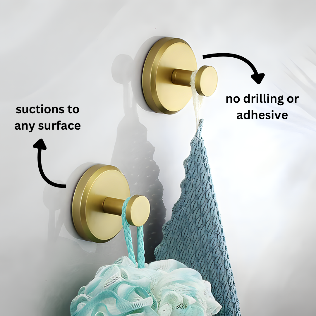 Suction Hooks No Drill Simple Mount Wall Hangers Holds 15 Lbs Ideal For Bathroom Kitchen Garage Fall 2026 Organization