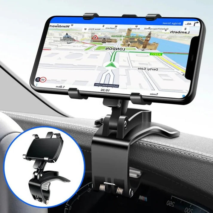 Car Phone Holder 360 Rotation Mount Fast Clamp Dashboard Phone Mount TikTok Viral Fall 2025 Gift Idea
