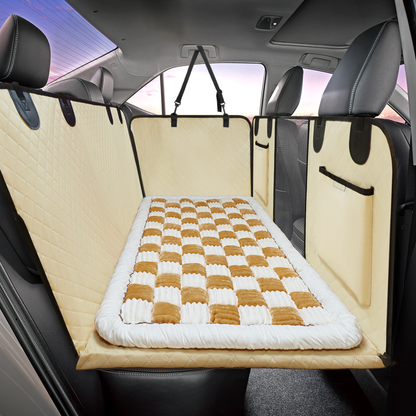 Dog Backseat Bed Large Plush Pet Car Seat Bed For Cozy Rides Fall 2025 Travel Must Have Mess Free