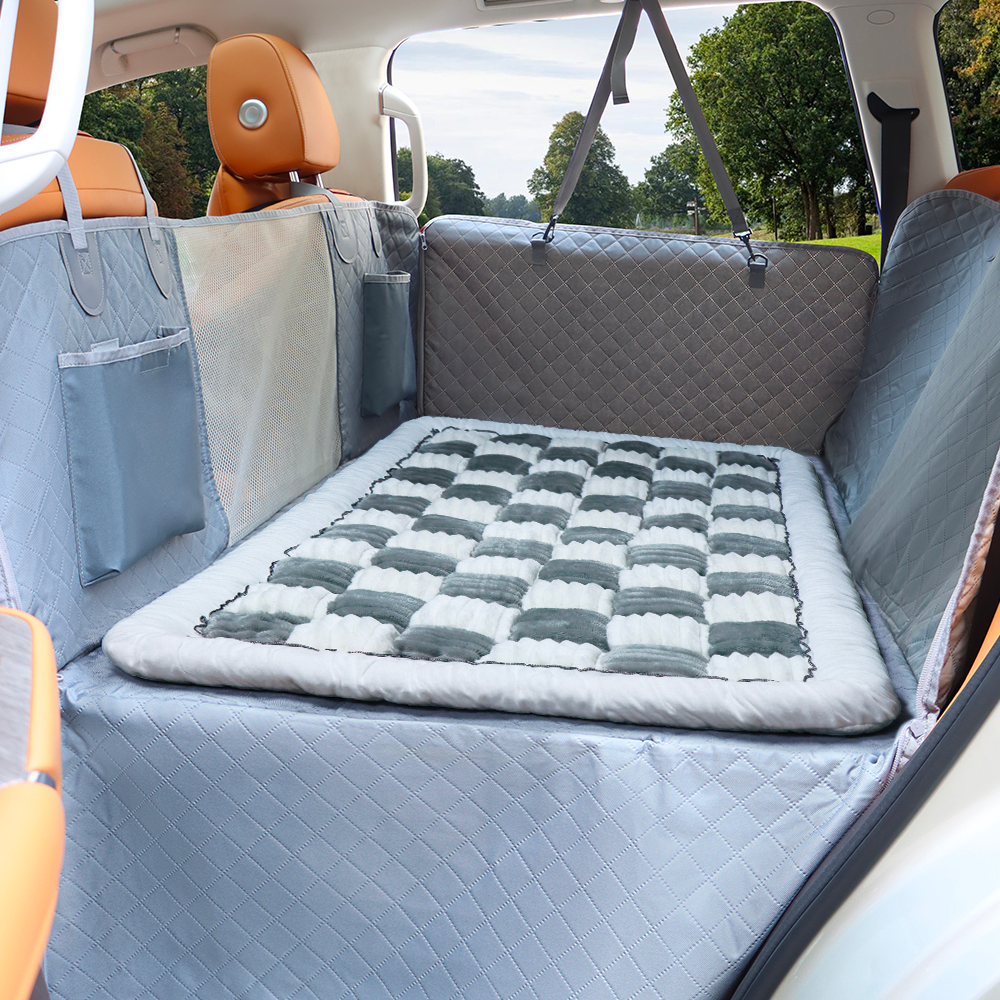 Car Seat Cover Hammock Water-Resistant Protector With Storage Pockets And Mesh Window For Cars And Trucks Fall 2025 Gift
