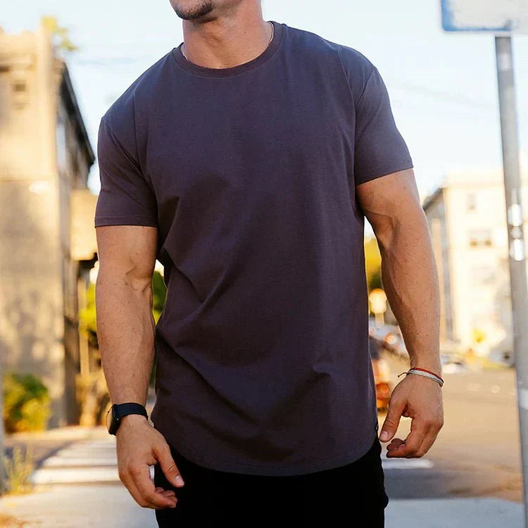Variant image for Sporty Fit Men's T-Shirt with Breathable Fabric and Seamless Design for Gym and Casual Wear-3