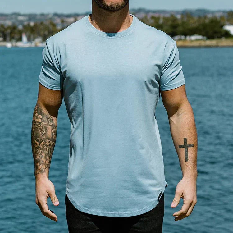 Sporty Fit Men's T-Shirt with Breathable Fabric and Seamless Design for Gym and Casual Wear-3
