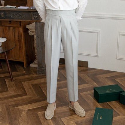 Stylish Loop Detail Pants for Modern Silhouette, Comfortable Fit, Versatile for Casual and Semi-Formal Wear-4