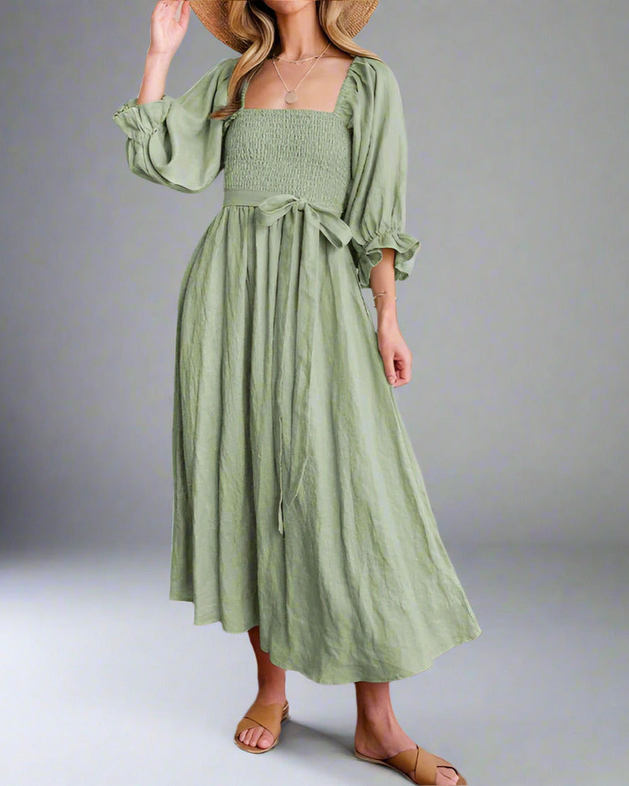Airy Cotton Summer Dress for Women, Breathable and Versatile, Flattering Fit for Day or Night Wear-5