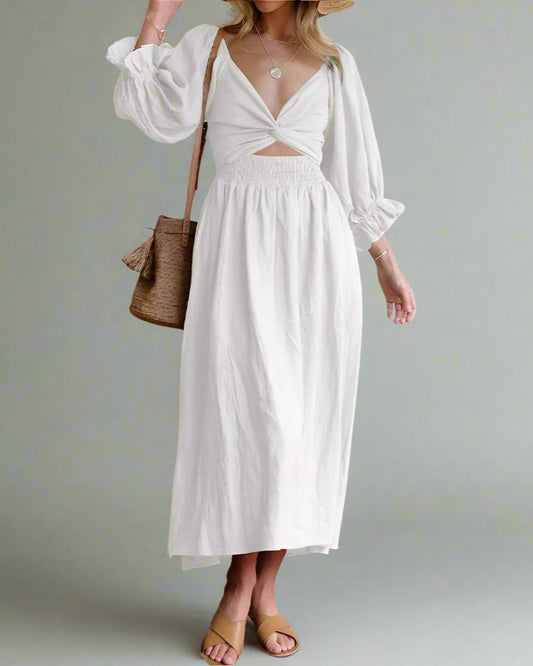 Airy Cotton Summer Dress for Women, Breathable and Versatile, Flattering Fit for Day or Night Wear-1