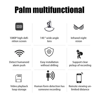 Mini2025 Edition WiFi Camera 1080P Night Vision Motion Alerts Remote Viewing Simple App Setup Household Security