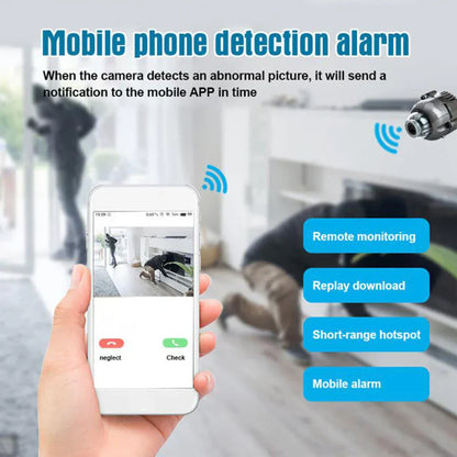 Mini2025 Edition WiFi Camera 1080P Night Vision Motion Alerts Remote Viewing Simple App Setup Household Security