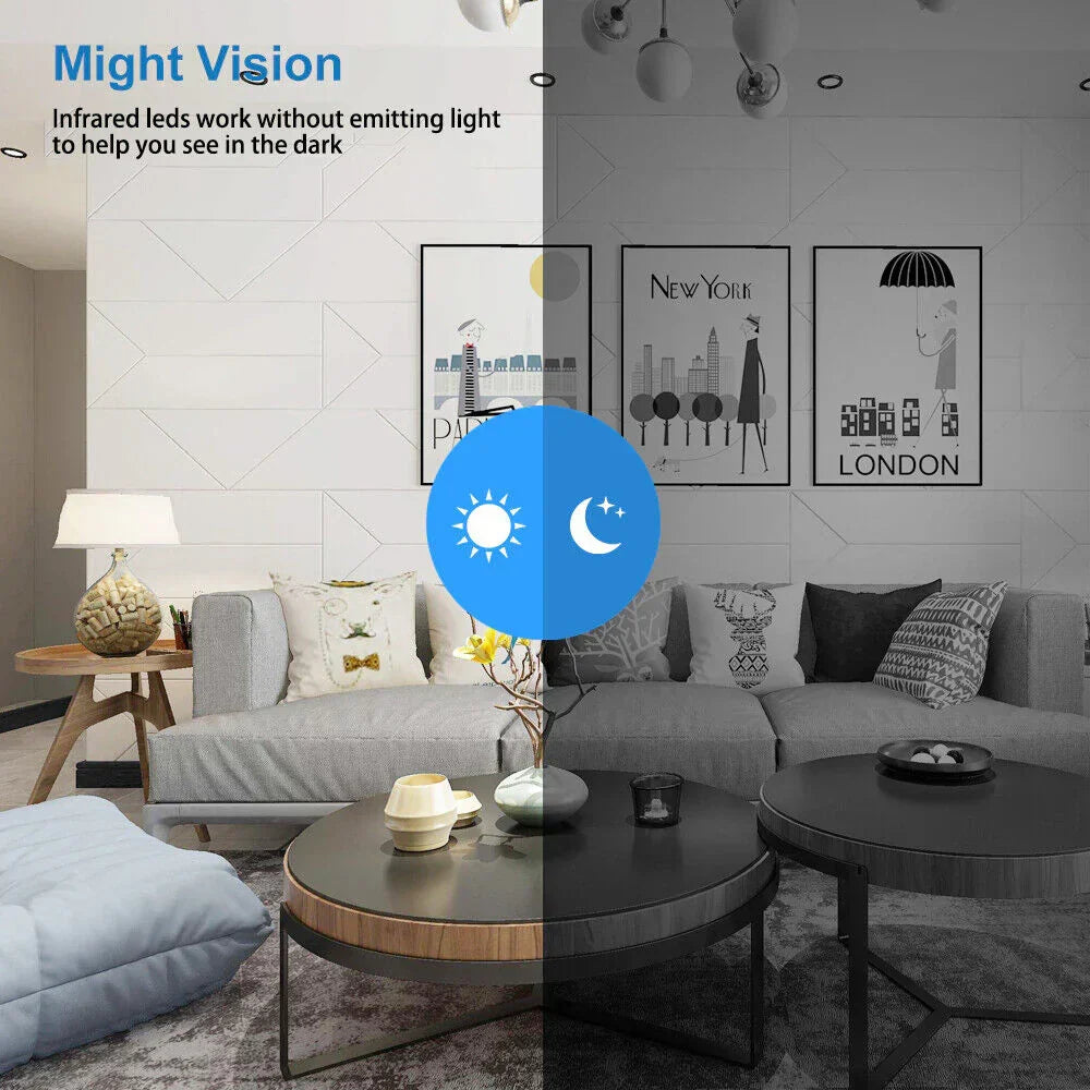 Mini2025 Edition WiFi Camera 1080P Night Vision Motion Alerts Remote Viewing Simple App Setup Household Security