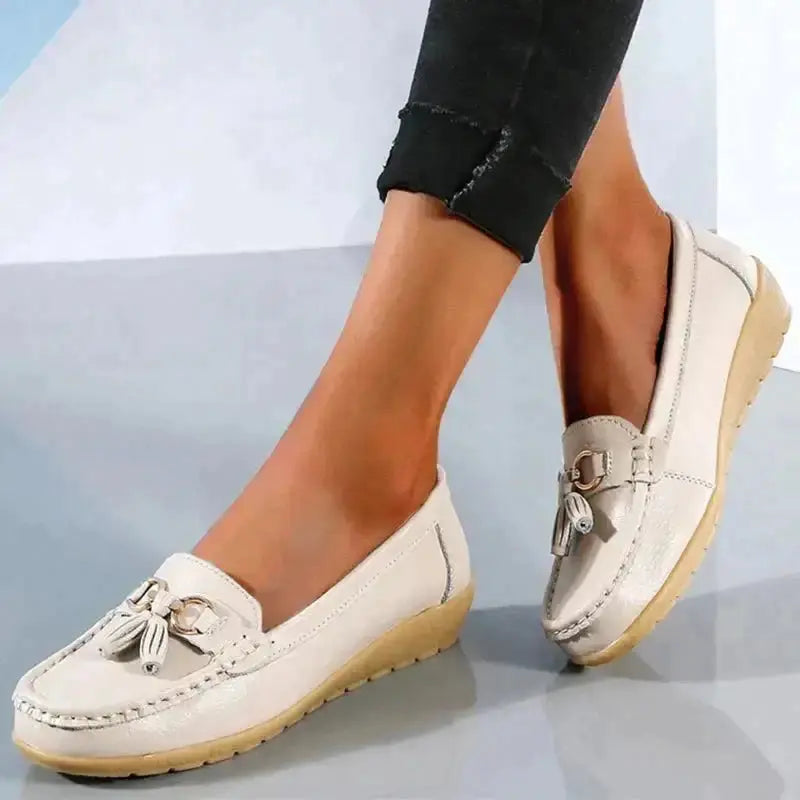 Variant image for Women's Orthopedic Moccasins, Breathable PU Leather Ladies Moccasin Shoes for Comfort and Support-44