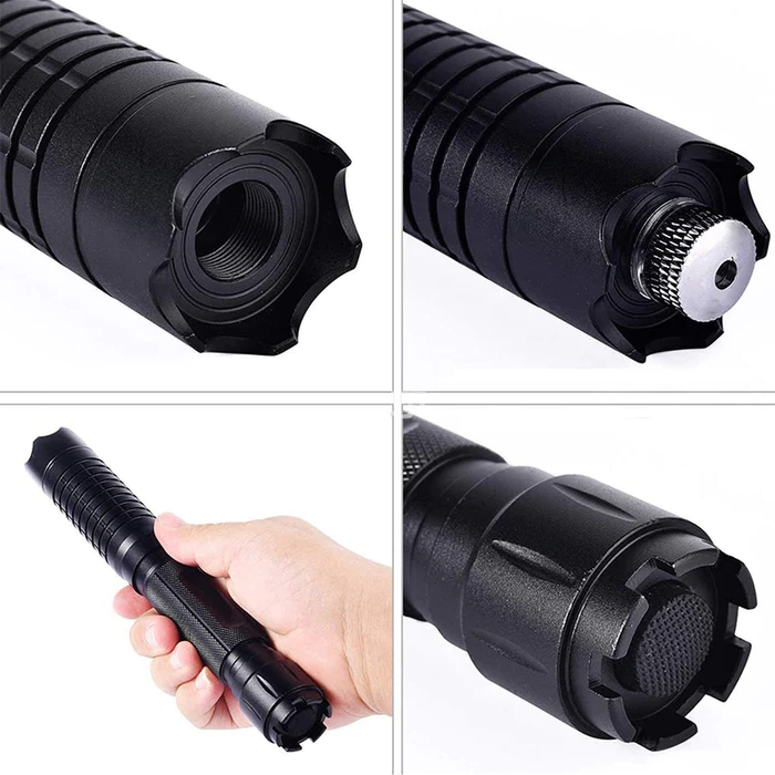 Laser Blue Torch 450Nm Tactical Flashlight Survival Gear