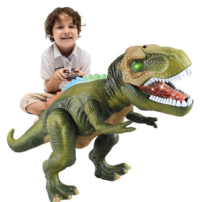 Control Remote T Rex Dinosaur LED Light Up Walking Roaring Toy For Kids Fall 2025 Gift