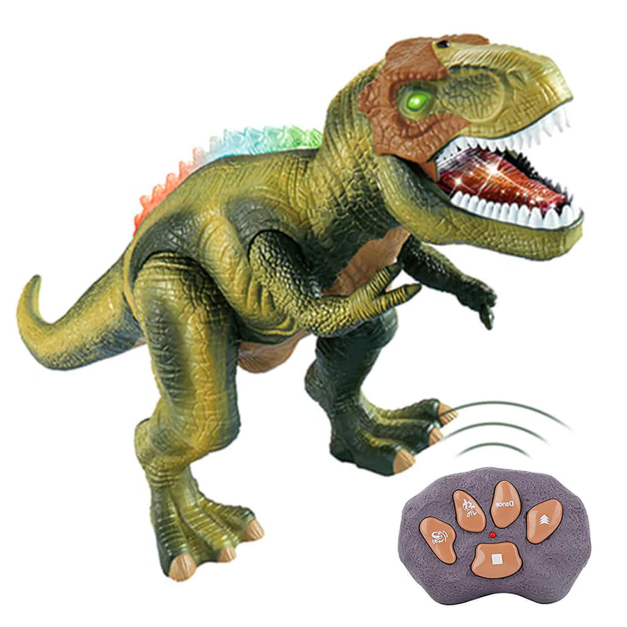Control Remote T Rex Dinosaur LED Light Up Walking Roaring Toy For Kids Fall 2025 Gift