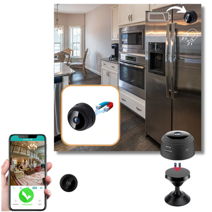 Mini Cordless Security Camera Magnetic Mount Indoor WiFi Camera Fall 2025 Night Vision Motion Alerts