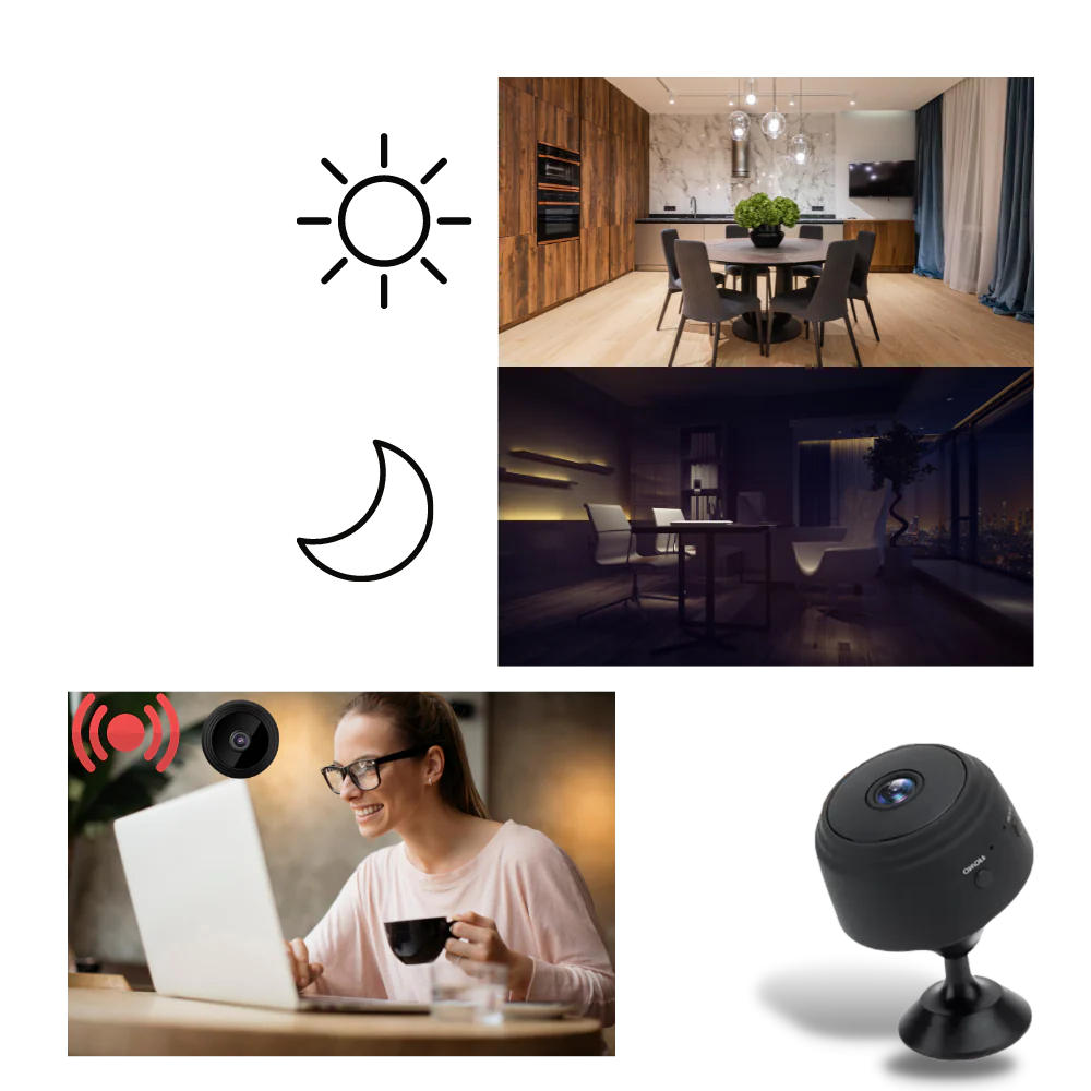 Mini Cordless Security Camera Magnetic Mount Indoor WiFi Camera Fall 2025 Night Vision Motion Alerts