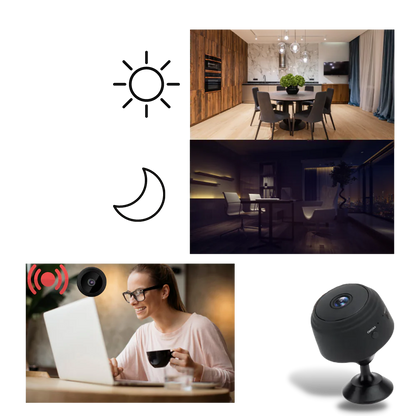 Mini Cordless Security Camera Magnetic Mount Indoor WiFi Camera Fall 2025 Night Vision Motion Alerts