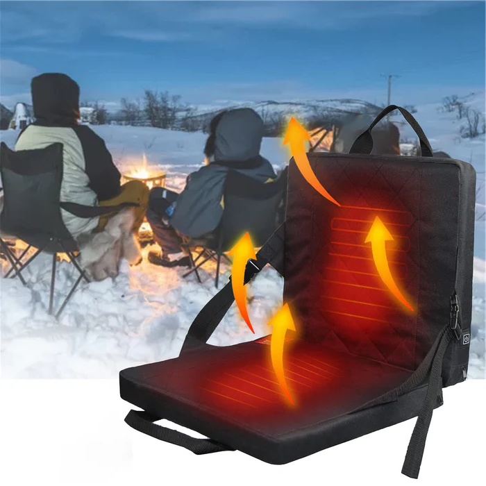 Heated2026 Edition Seat Cushion Three Level Temperature Controller Outdoor Winter Comfort All Day Warmth For Camping