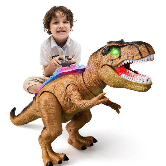 Control Remote T Rex Dinosaur LED Light Up Walking Roaring Toy For Kids Fall 2025 Gift