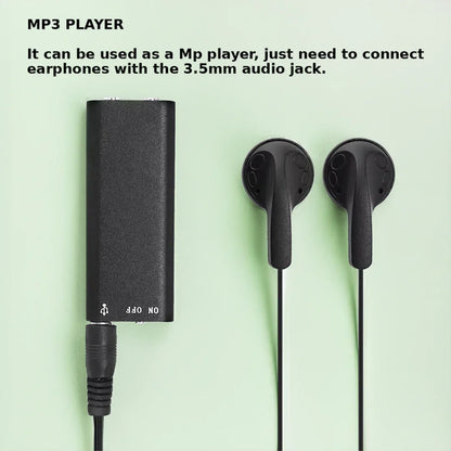 Voice2025 Edition Activated Recorder - Mini Hidden Dictation Device With 32GB Storage And Long Battery Life For Meetings Fall